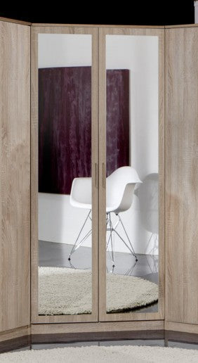 Wimex - Kleerkast Click - 189543 - Ruwe Eik/Wit - 95x199x58cm