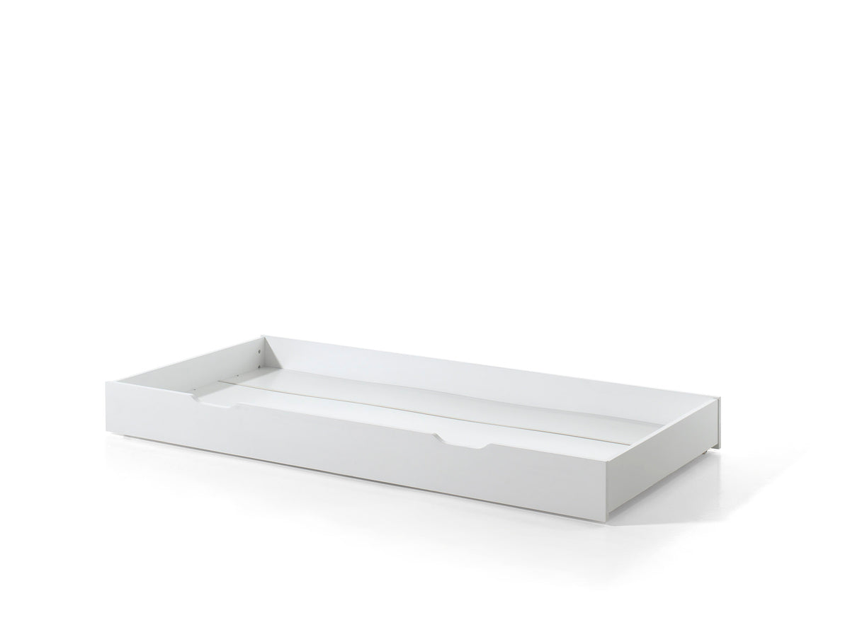 Lit DALLAS blanc (90x200) et lit gigogne assorti.