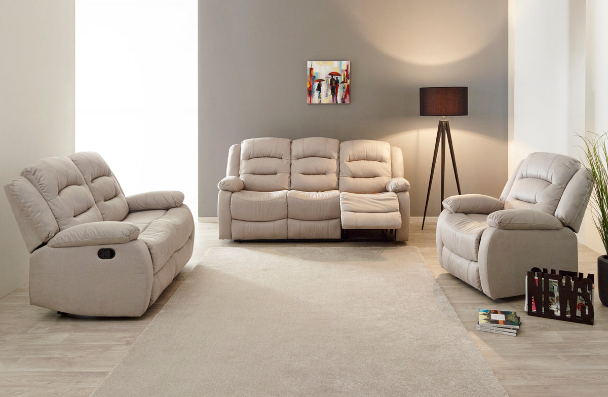 GBO - 3+2+1 zit relax Derval - Stof Baugy of stof Dark grey