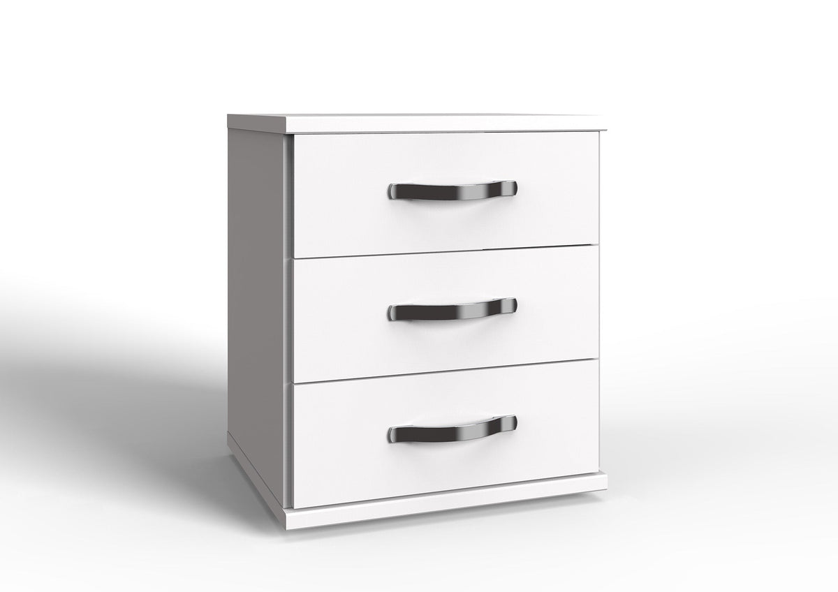 Wimex - Commode Duo - 078317 - Wit/Chroom - 46x58x40cm