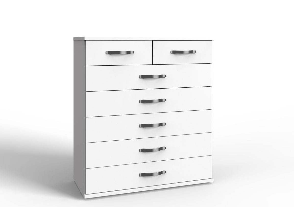 Wimex - Commode Duo - 078319 - Wit/Chroom - 91x106x40cm