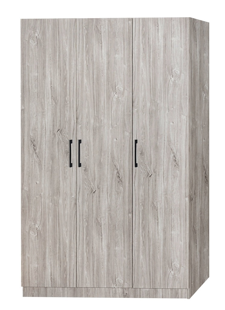 TYC - Armoire 3D Orfeo - Chêne Gris Nouveau - 120x180x50cm