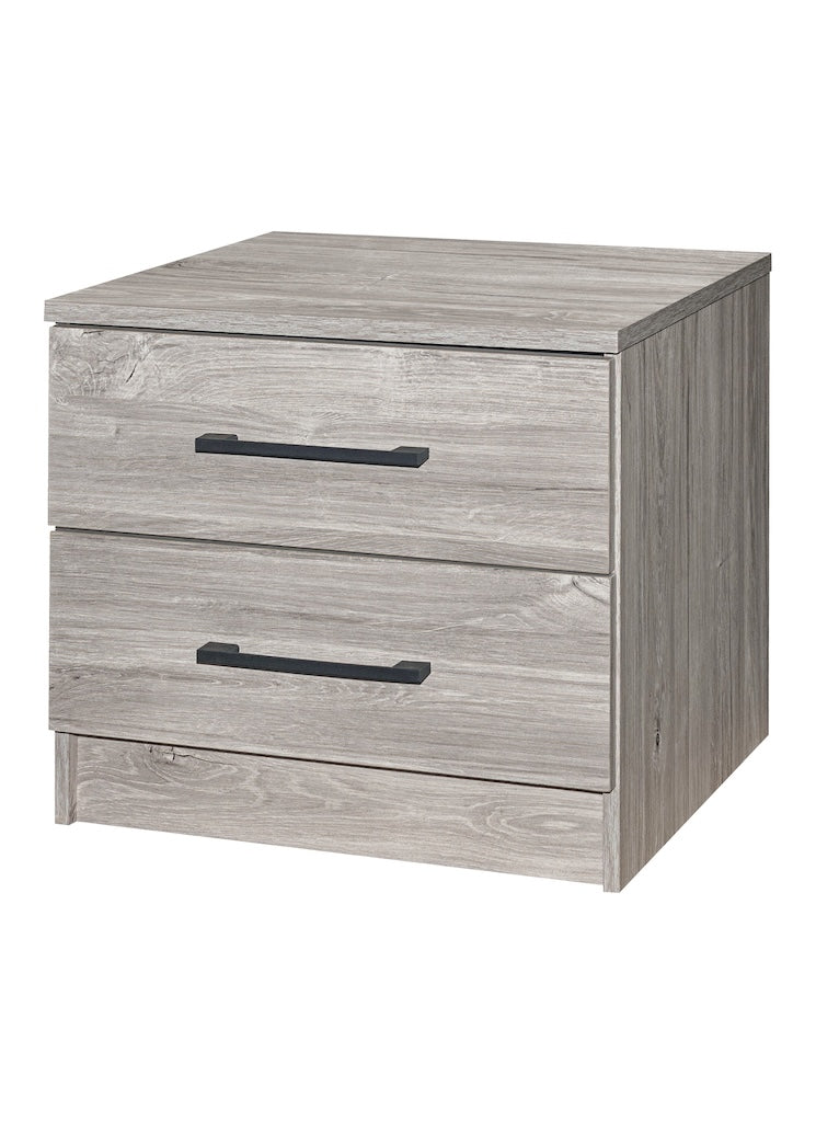 TYC - Jeugdkamer Orfeo - 3-delige set met 2-deurs kast - New grey oak