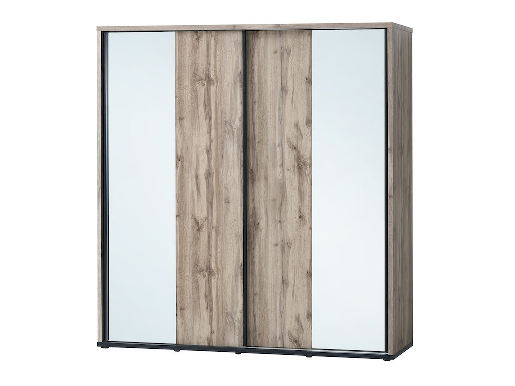 TYC - Slaapkamer Oslander - 4-delige set met Kast 220 cm - Canada oak