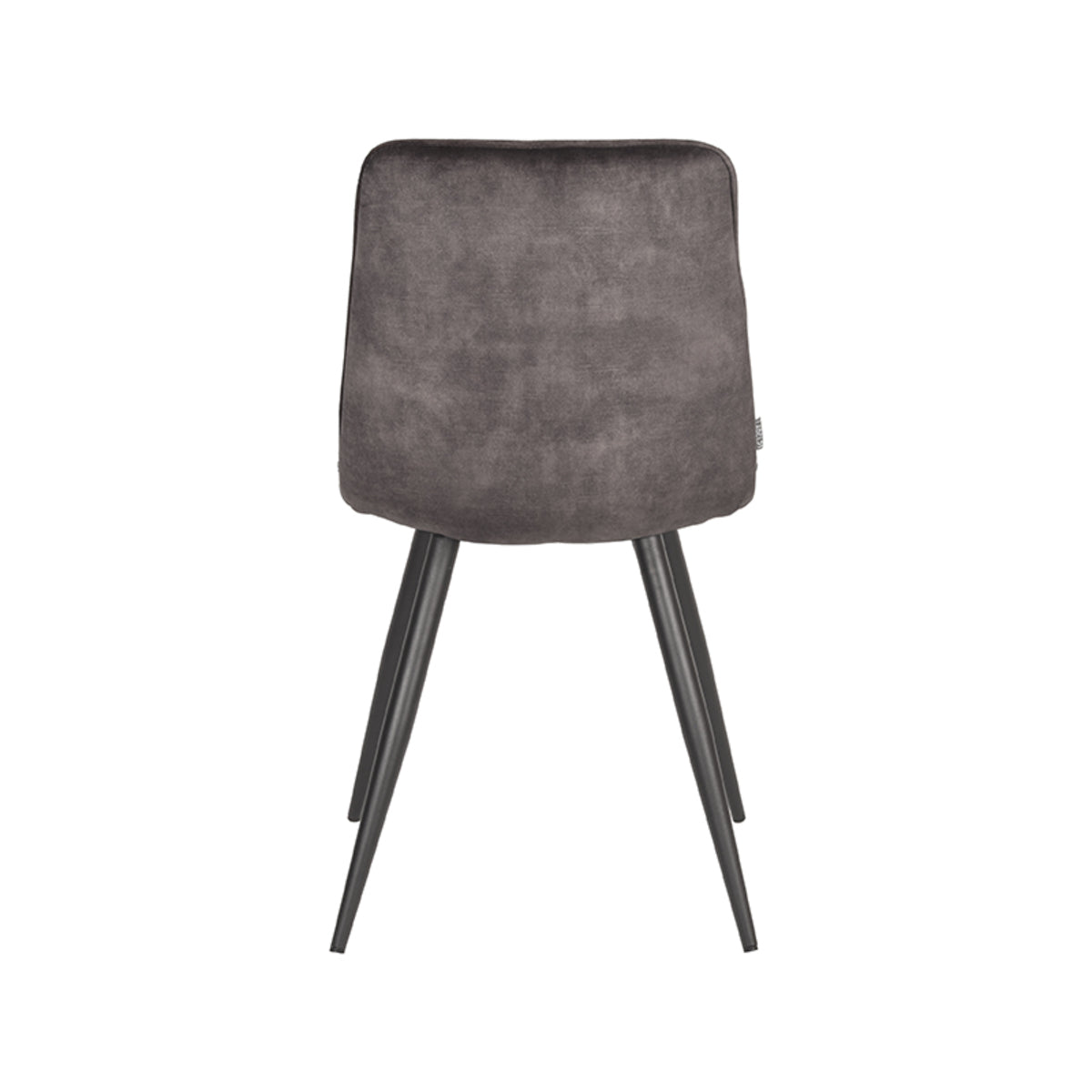 LABEL51 Chaise de salle à manger Jelt - Anthracite - Velours