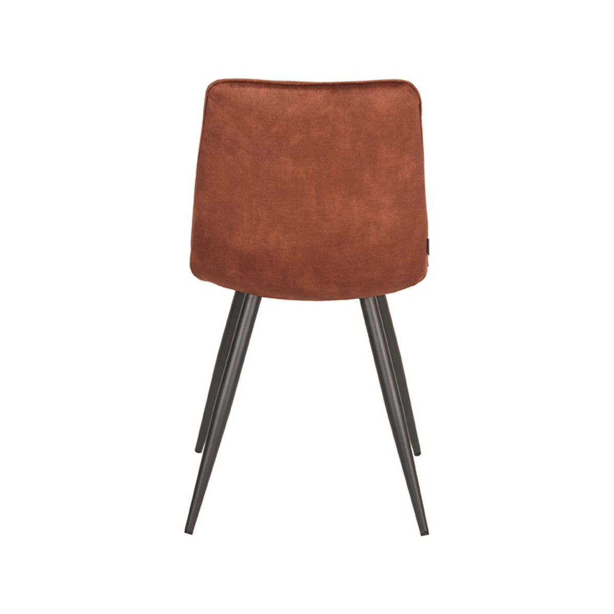 LABEL51 Chaise de salle à manger Jelt - Rouille - Velours