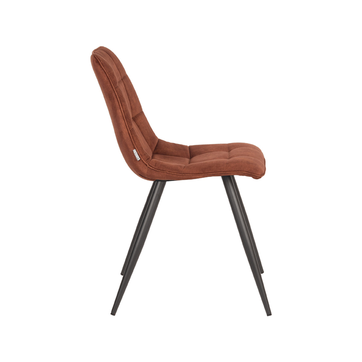 LABEL51 Chaise de salle à manger Jelt - Rouille - Velours