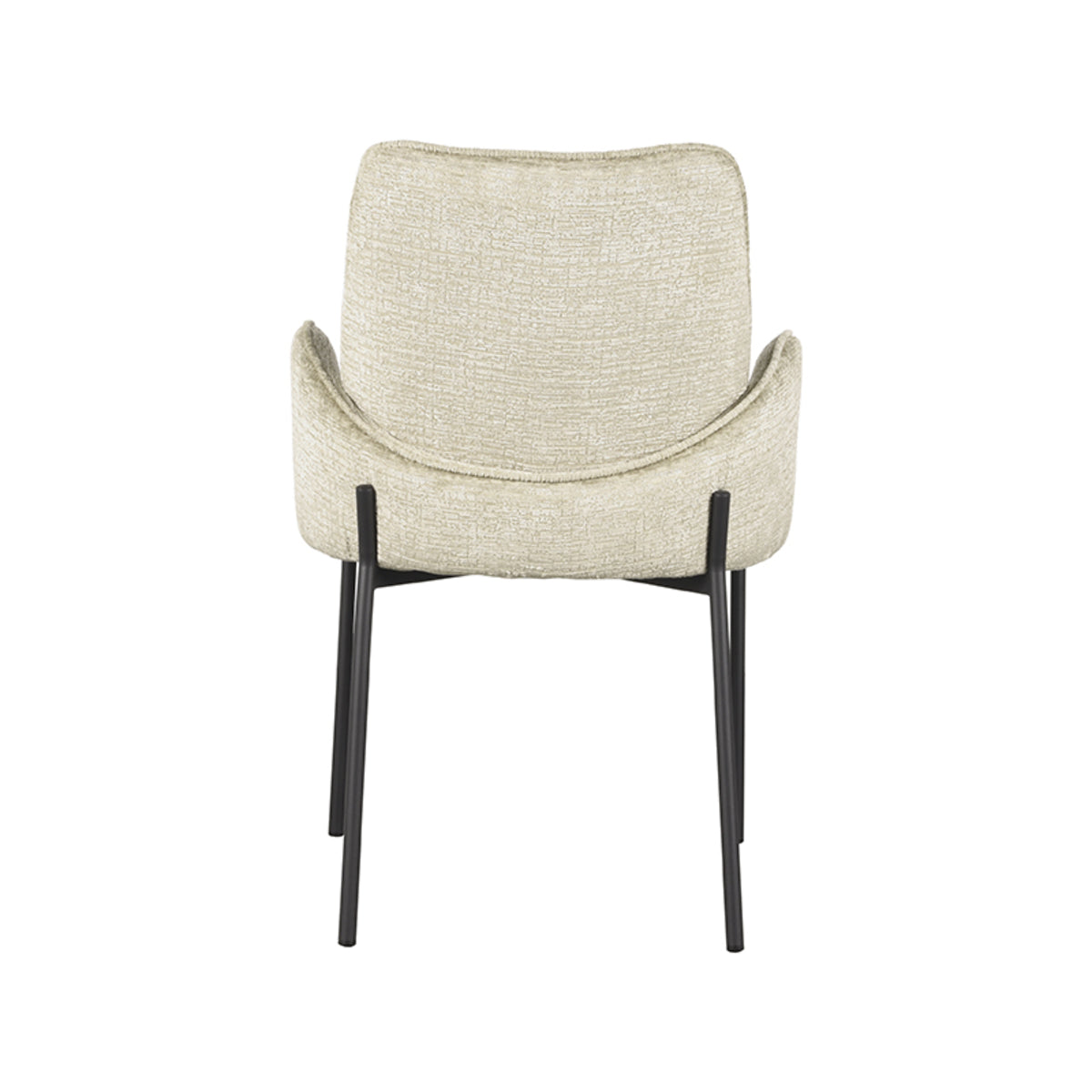 LABEL51 Chaise de salle à manger Joni - Beige - Velours
