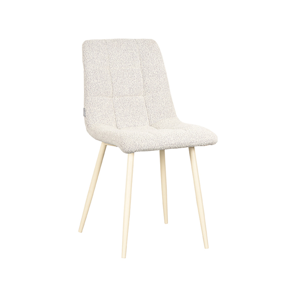 LABEL51 Chaise de salle à manger Nino - Naturel - Bouclé