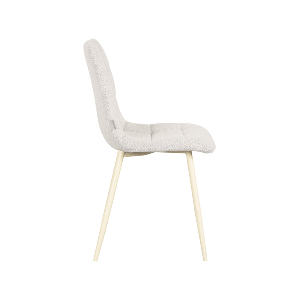 LABEL51 Chaise de salle à manger Nino - Naturel - Bouclé