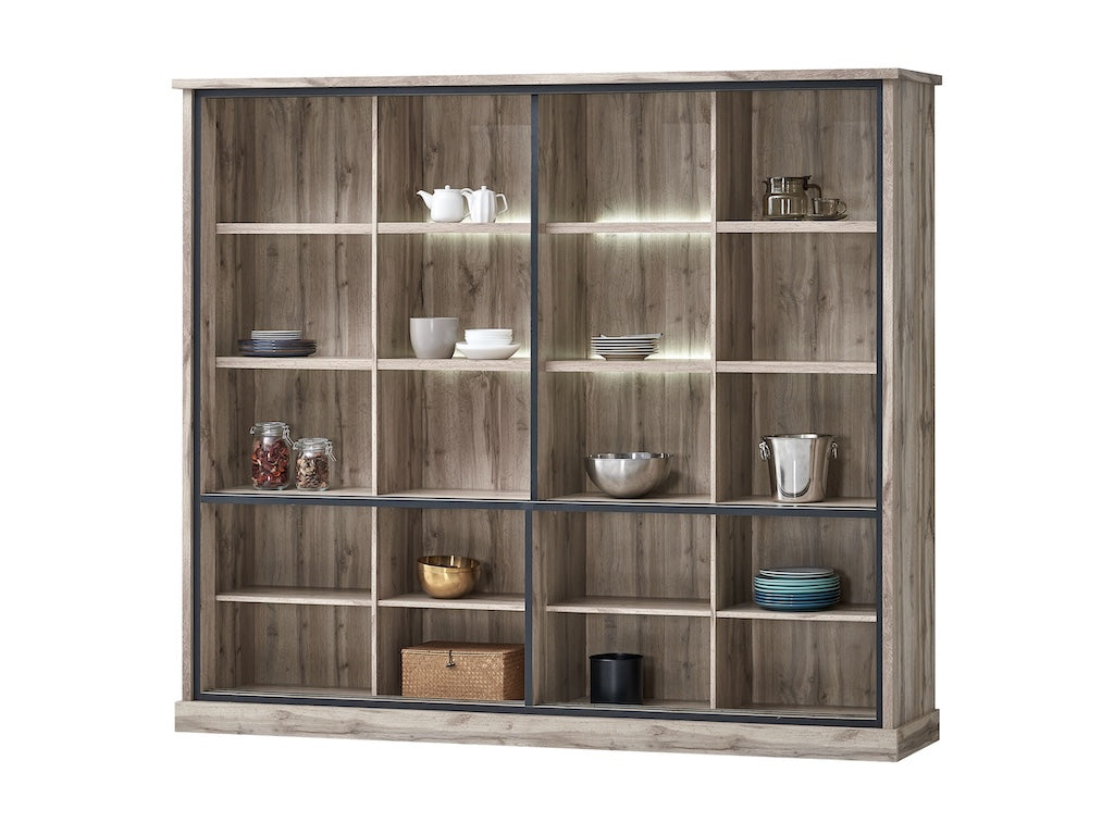 TYC - Bibliotheek Oriana - Canada Oak - 238,5x205x46cm