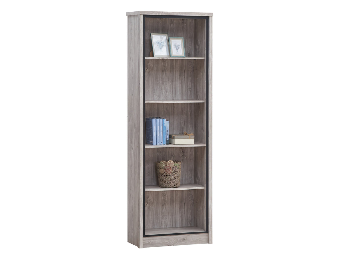 TYC - Boekenkast Oona - New Grey Oak - 70x208x35cm
