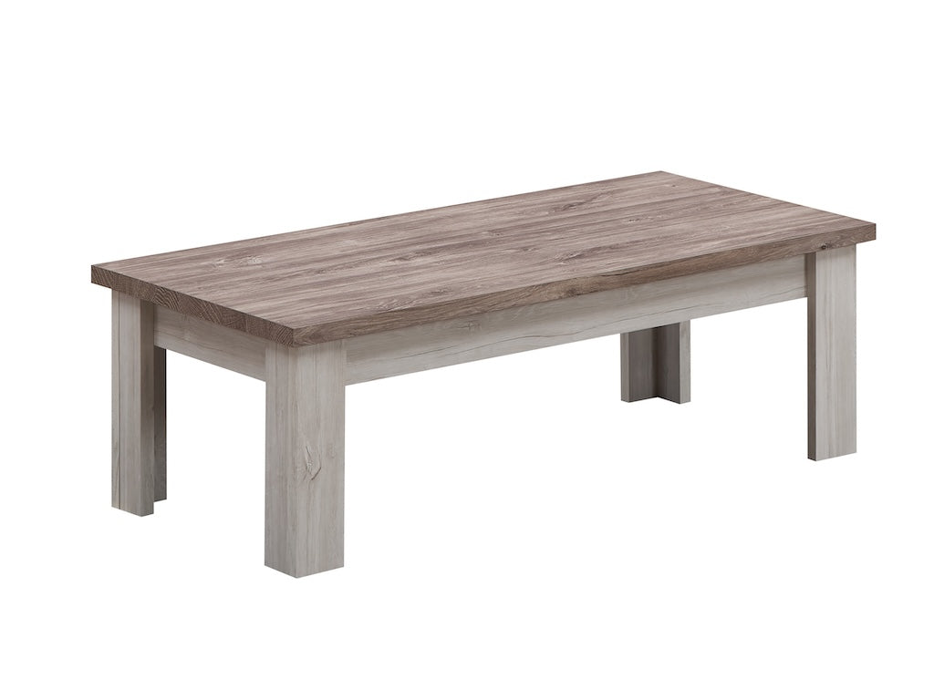 TYC - Table basse Odette - Chêne blanc - 120x40x6cm