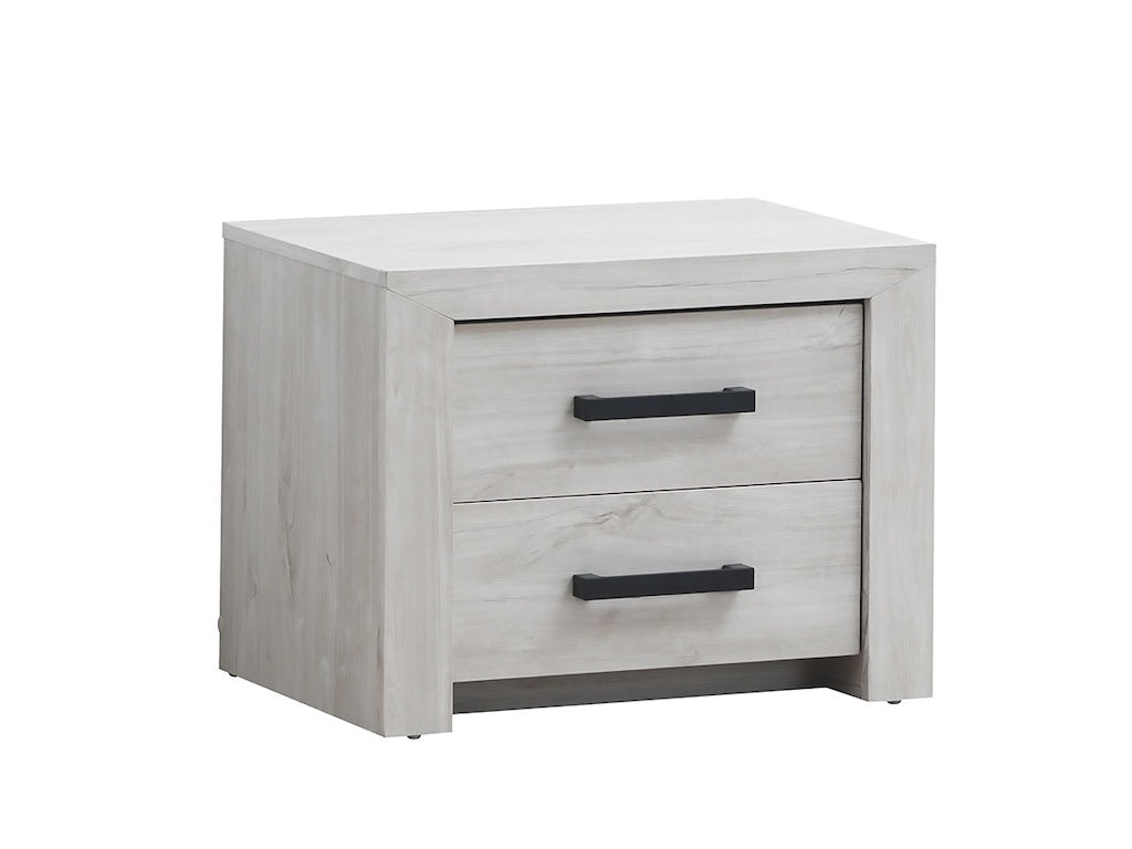 Jeugdkamer Omari - 3-delige set met 2-deurs kast - White Oak