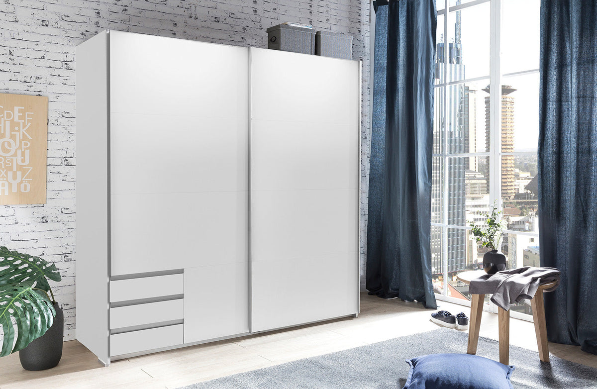 Wimex - Armoire Emden - X55775 - Blanc - 179x198x65cm