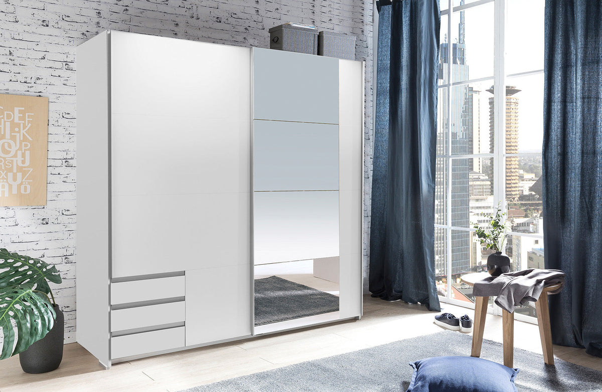 Wimex - Kleerkast Emden - X55776 - Wit - 179x198x65cm