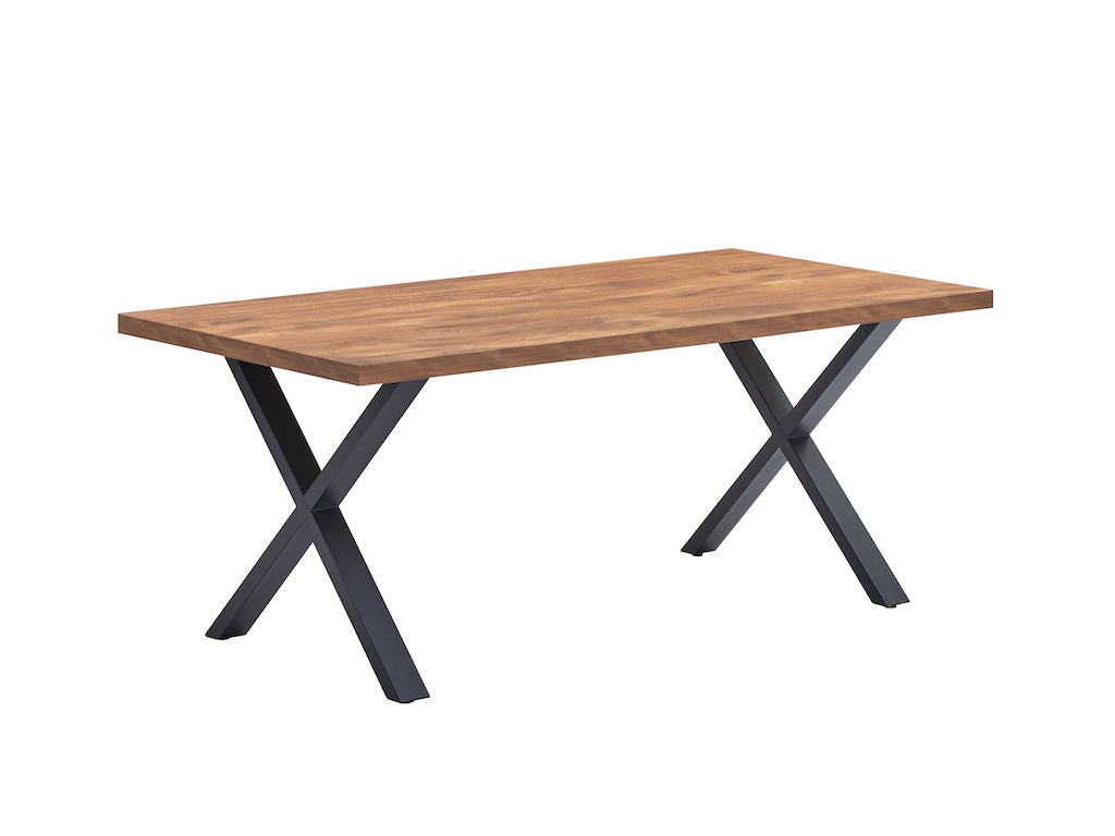 TYC - Eetkamer Orpheus - 3-delige set - Acacia-Black Concrete