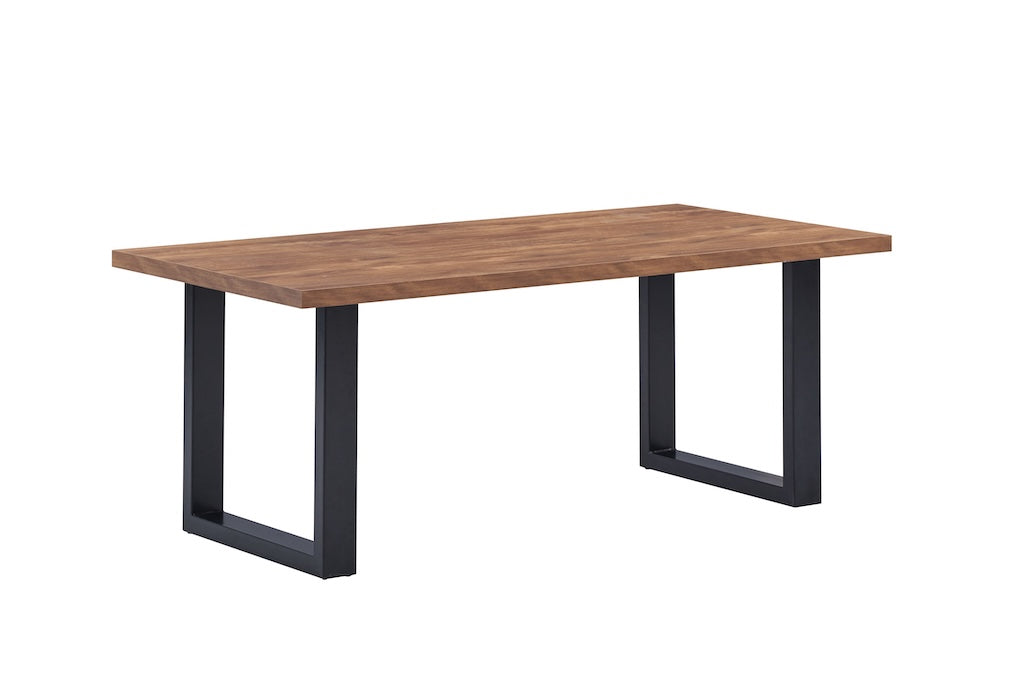 TYC - Table à manger 1m90 pied en U Ovidio - Acacia - 190x76x95cm
