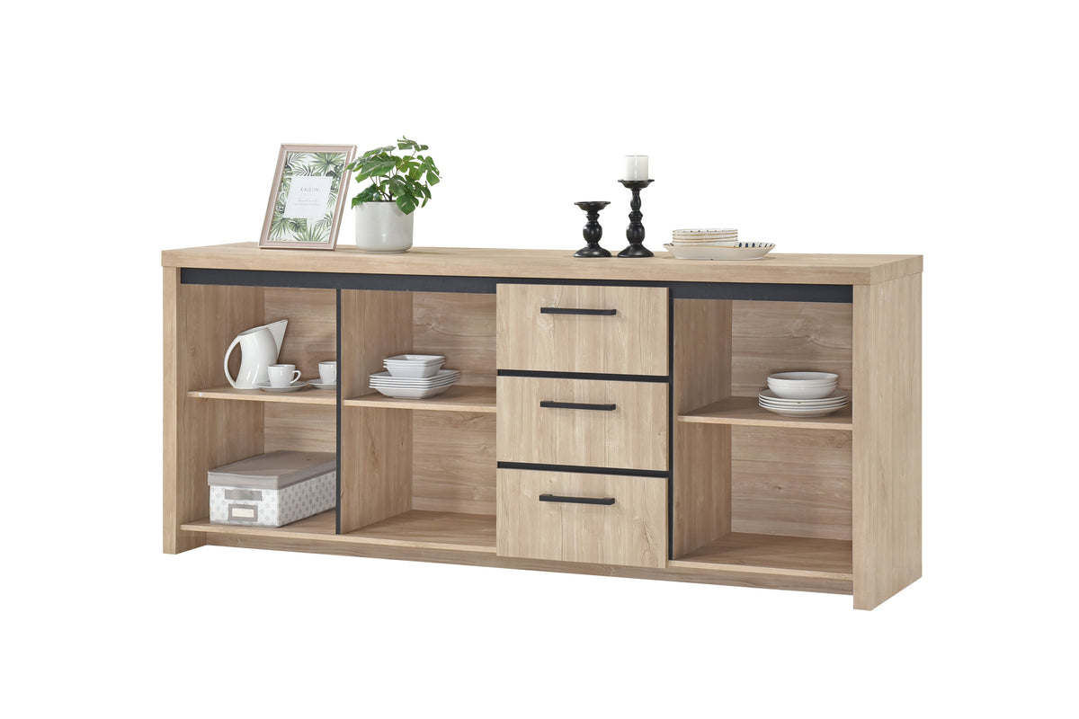 TYC - Dressoir Orla - Ivory Oak - 220x90x45cm
