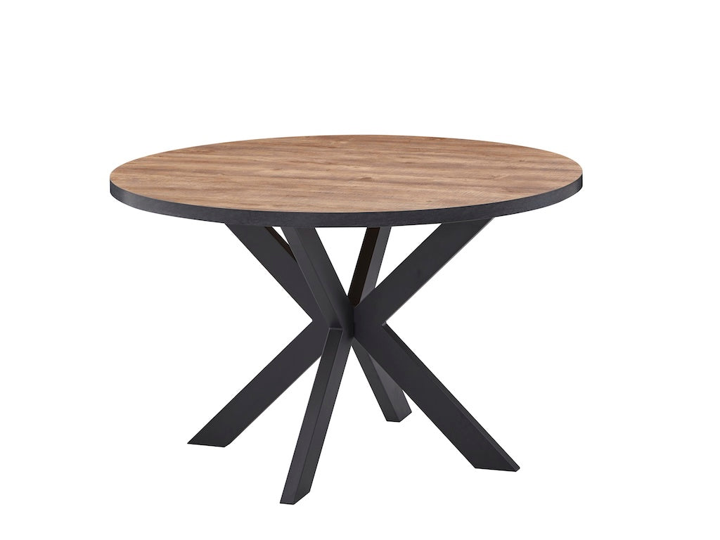 TYC - Tafel Omero -  Rond - Industrail Oak - 120x76x120cm