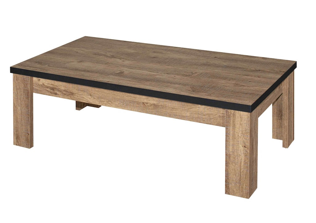 TYC - Table basse Odelinde - Chêne industriel - 120x40x59cm