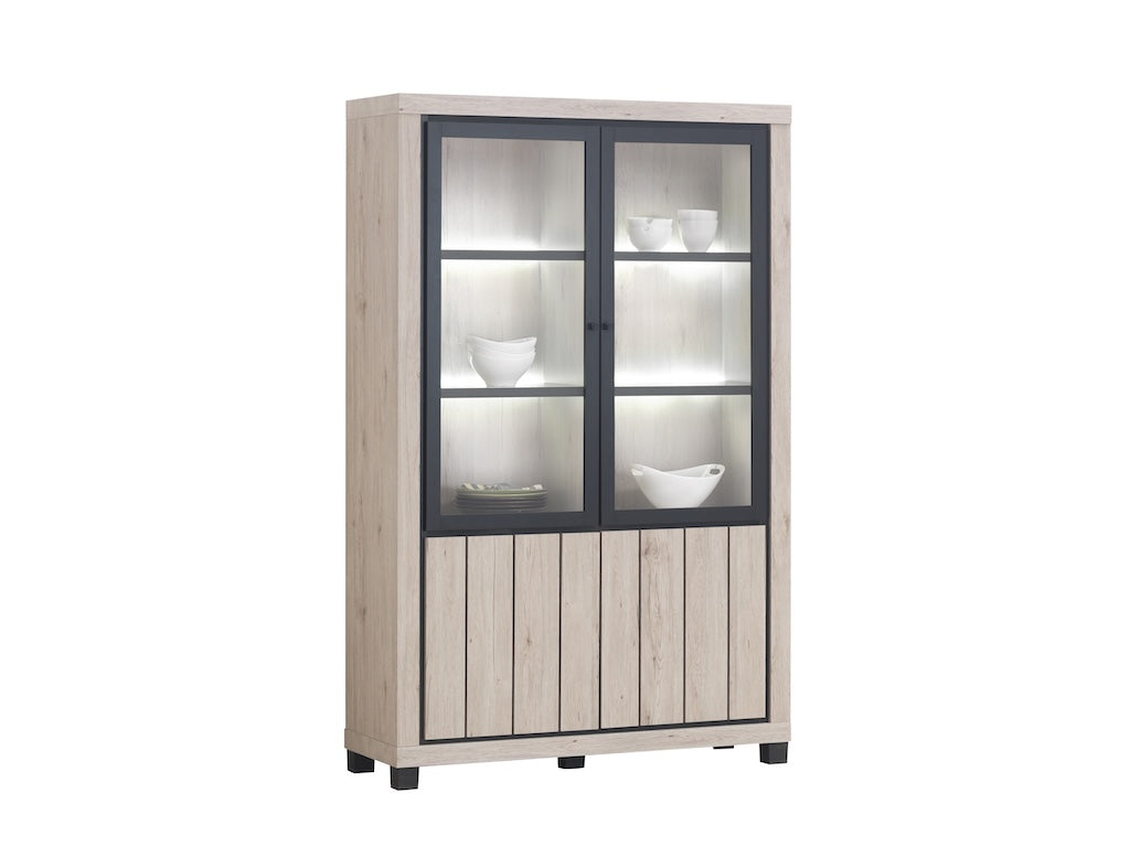 TYC - Eetkamer Othello - 3-delige set - Natural oak black line