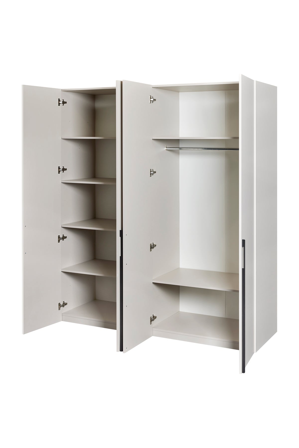 GBO - Kleerkast Acaccia – 4 deuren - 181x208x58 cm - in Cashmere