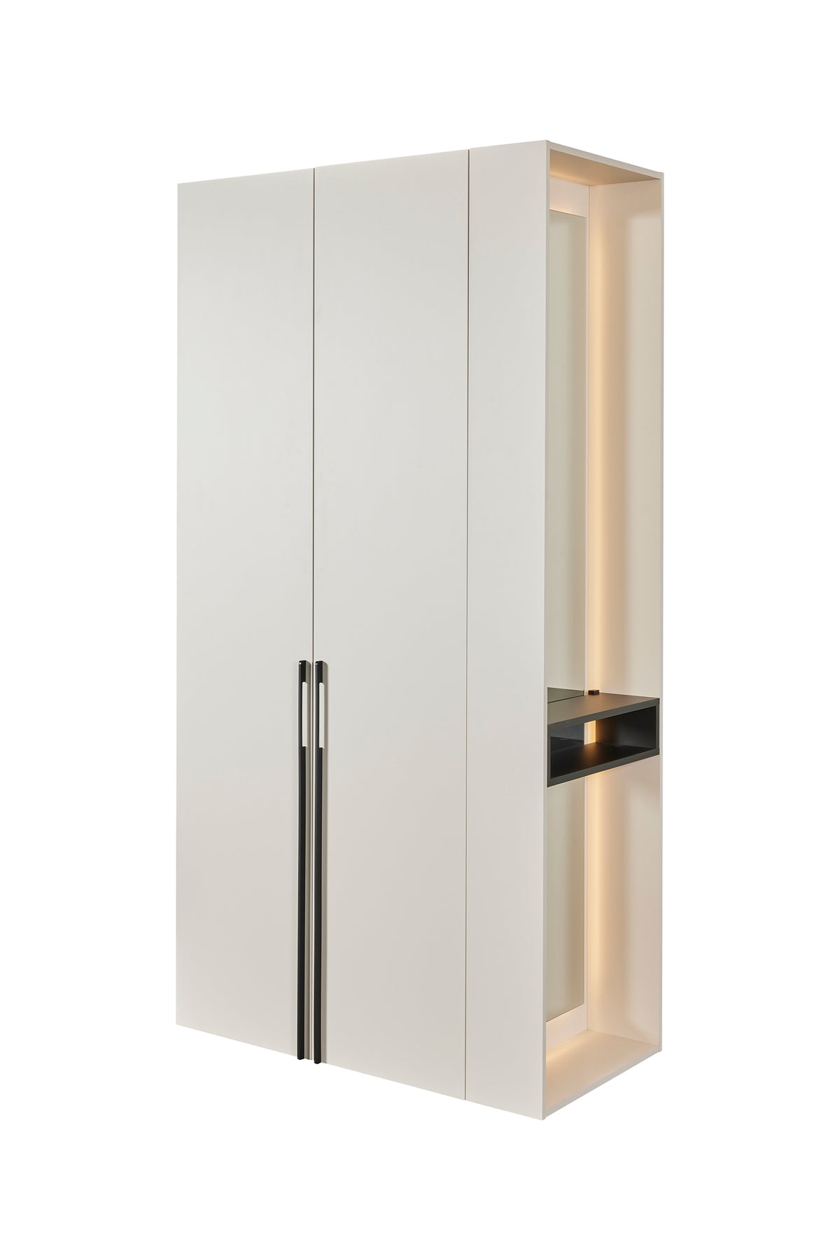GBO - Kleerkast Acaccia – 2 deuren - 91x208x58 cm - in Cashmere