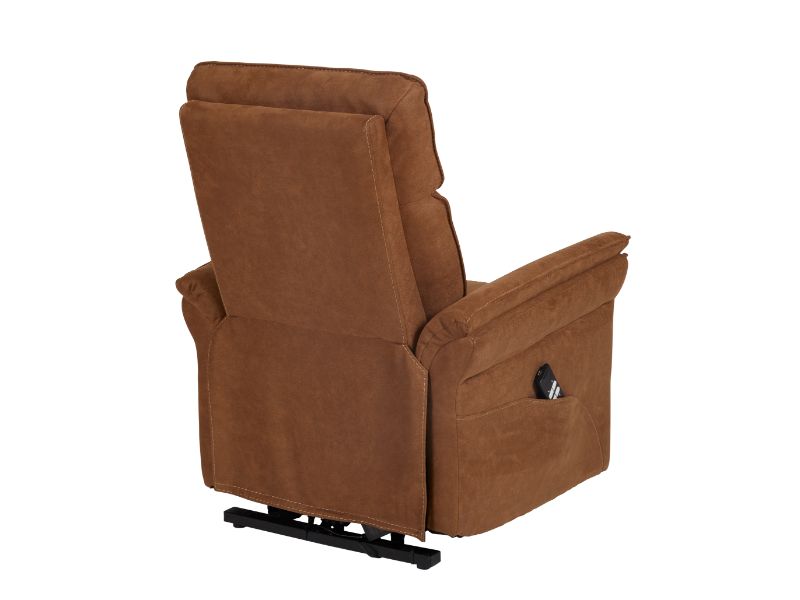 GBO - Relaxzetel Mandelieu - Cognac Stof - 75x92xh105 cm