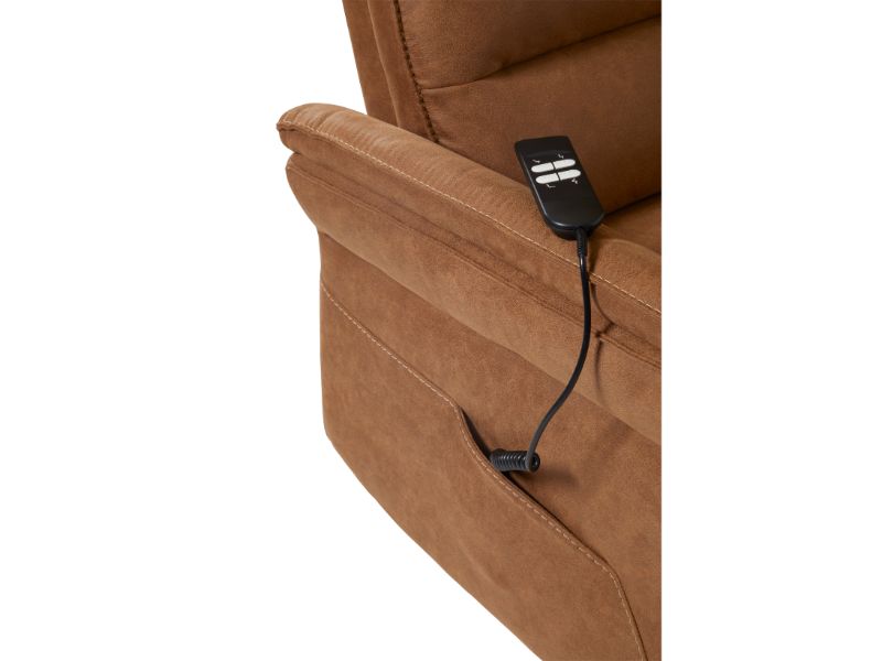 GBO - Relaxzetel Mandelieu - Cognac Stof - 75x92xh105 cm