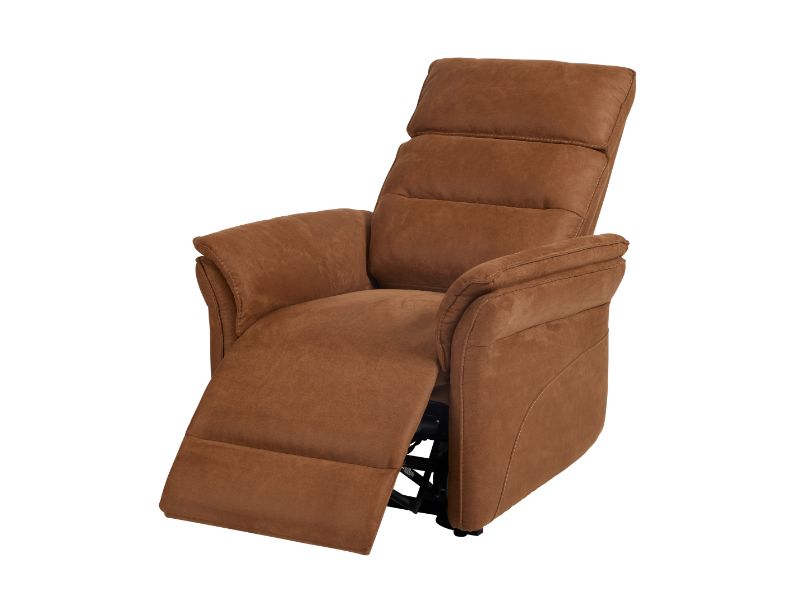 GBO - Relaxzetel Mandelieu - Cognac Stof - 75x92xh105 cm