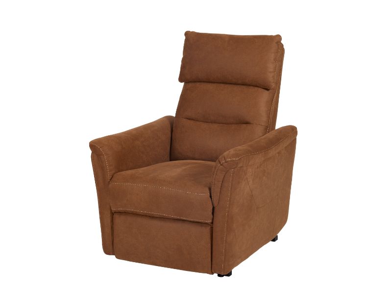 GBO - Relaxzetel Mayenne - Stof Cognac - 75x105x92cm