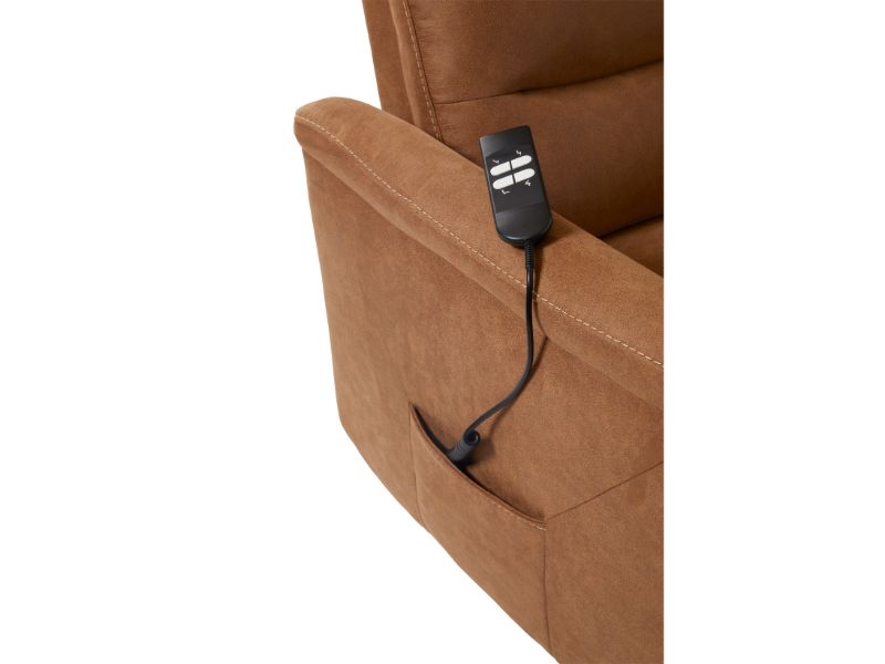 GBO - Relaxzetel Mayenne - Stof Cognac - 75x105x92cm