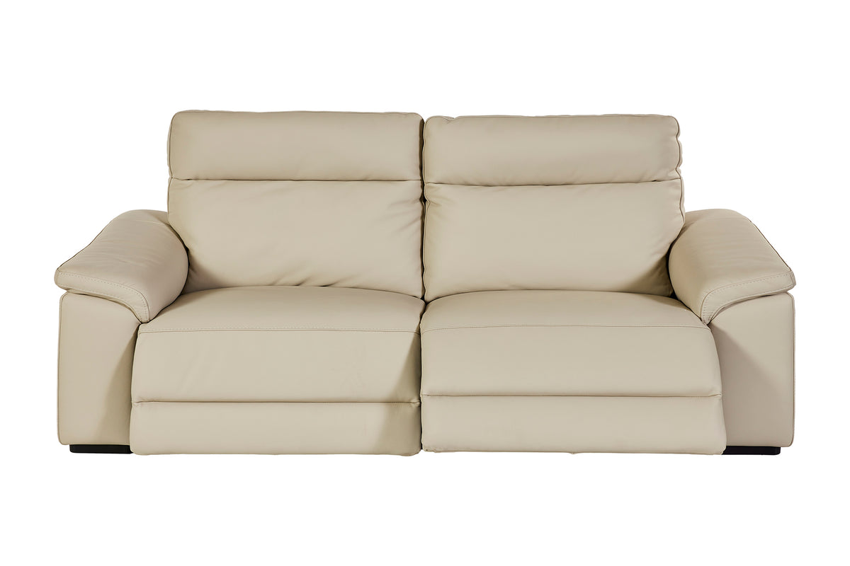 GBO - 3 zit relax electrisch Mirabel - Leder Taupe - 200x102cm