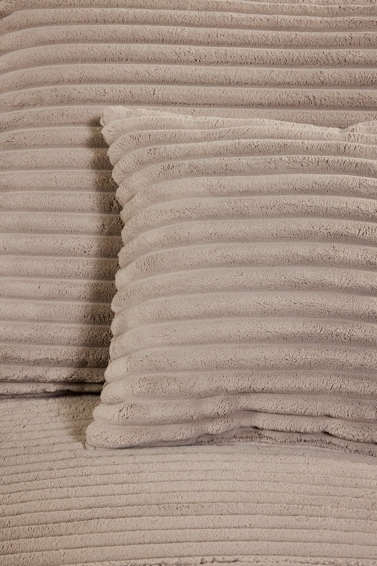 GBO - Coin salon 2L Nevada - Tissu Taupe - 276x105x185cm