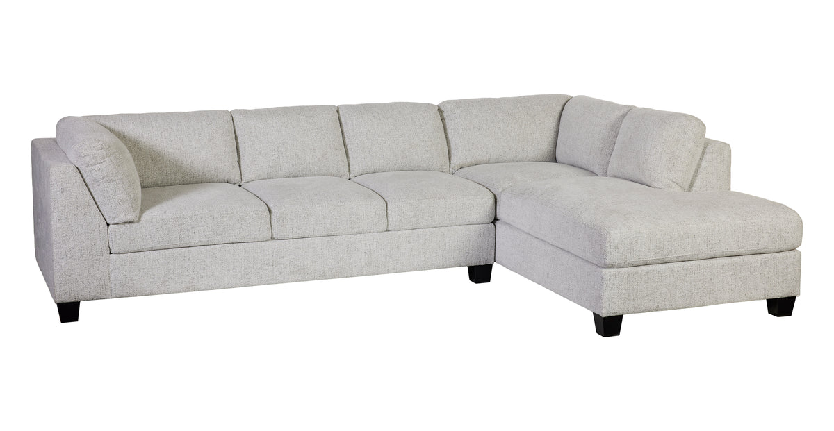 GBO - Hoeksalon Newcastle – Enter White - Rechts L3 - 205x86x305 cm