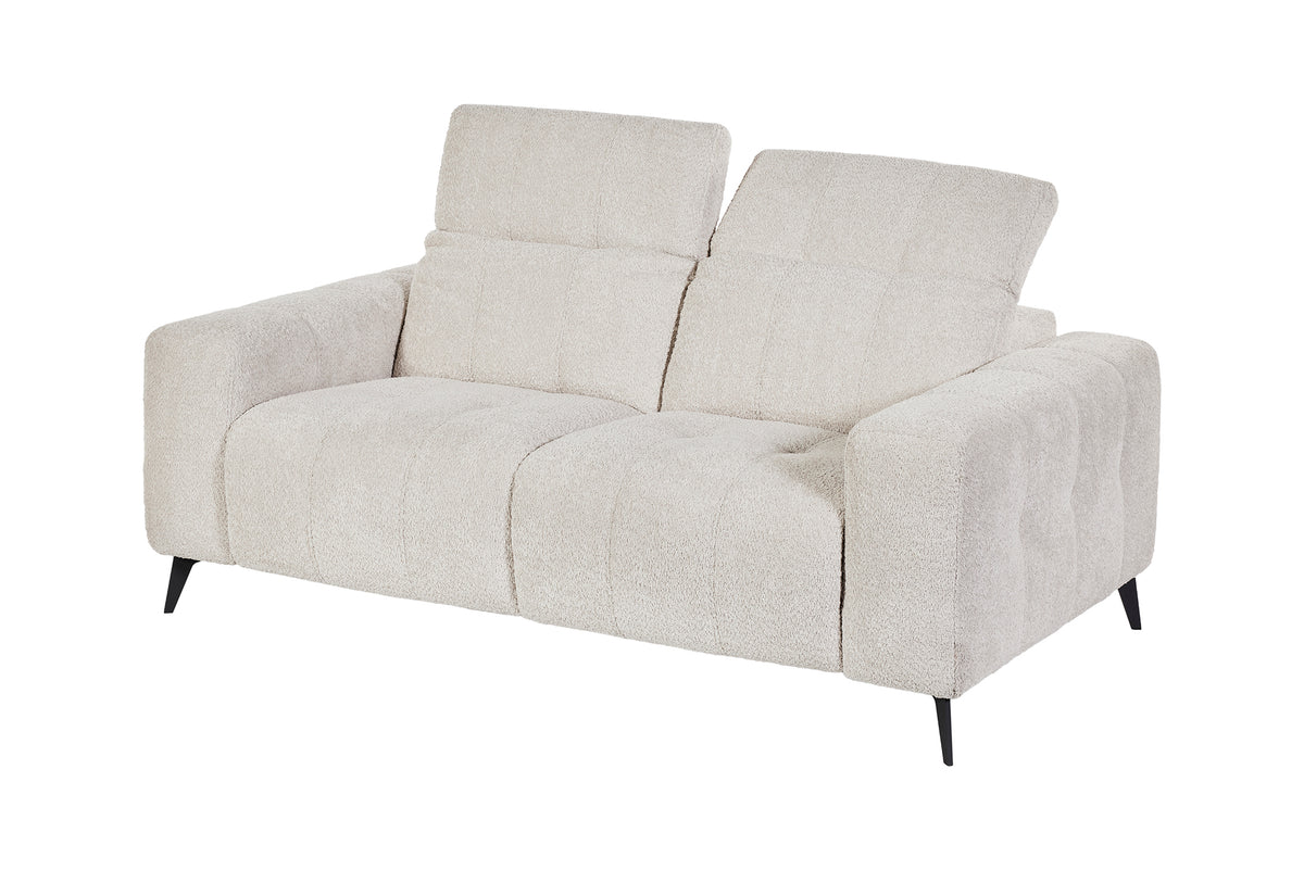 GBO - 2-Zit Vaste Oakland - Wit - 178x81/102x109 cm