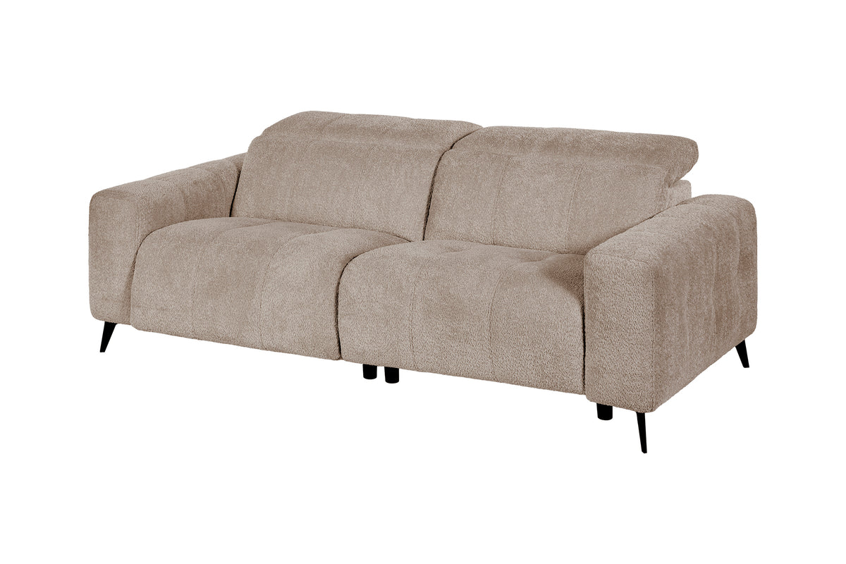 GBO - 3-zit Elektrische Relax Oakland – Taupe - 210x81/102x109 cm