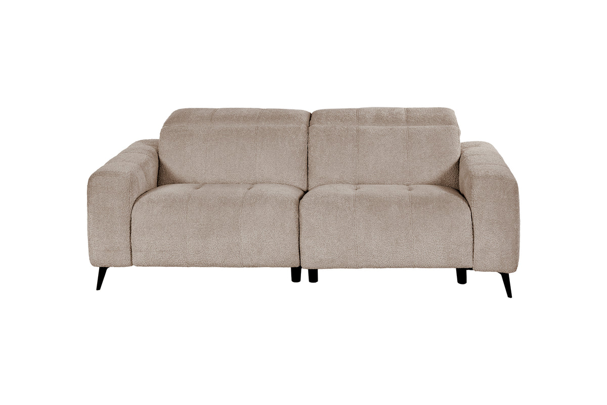 GBO - 3-zit Elektrische Relax Oakland – Taupe - 210x81/102x109 cm