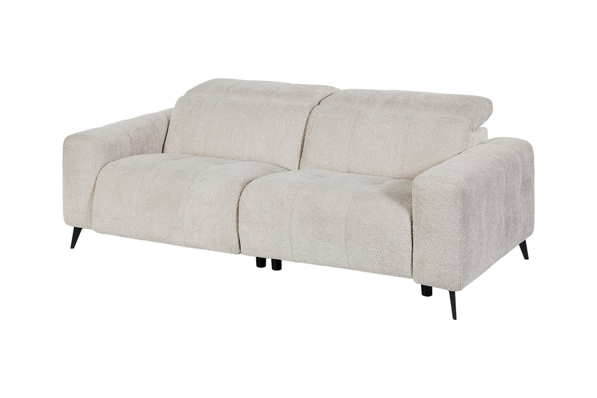 GBO - 3-zit Elektrische Relax Oakland – Wit - 210x81/102x109 cm