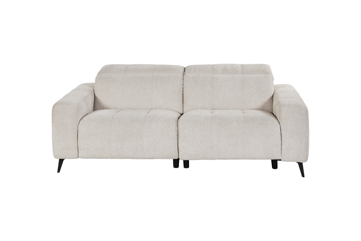GBO - 3-zit Elektrische Relax Oakland – Wit - 210x81/102x109 cm