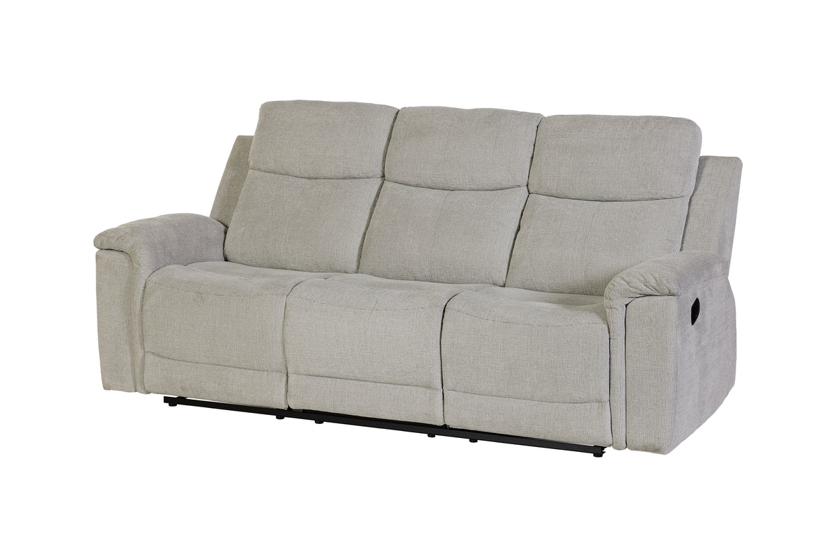 GBO -  3-zit Relax Omaha - Lichtgrijs - 220x105x100 cm