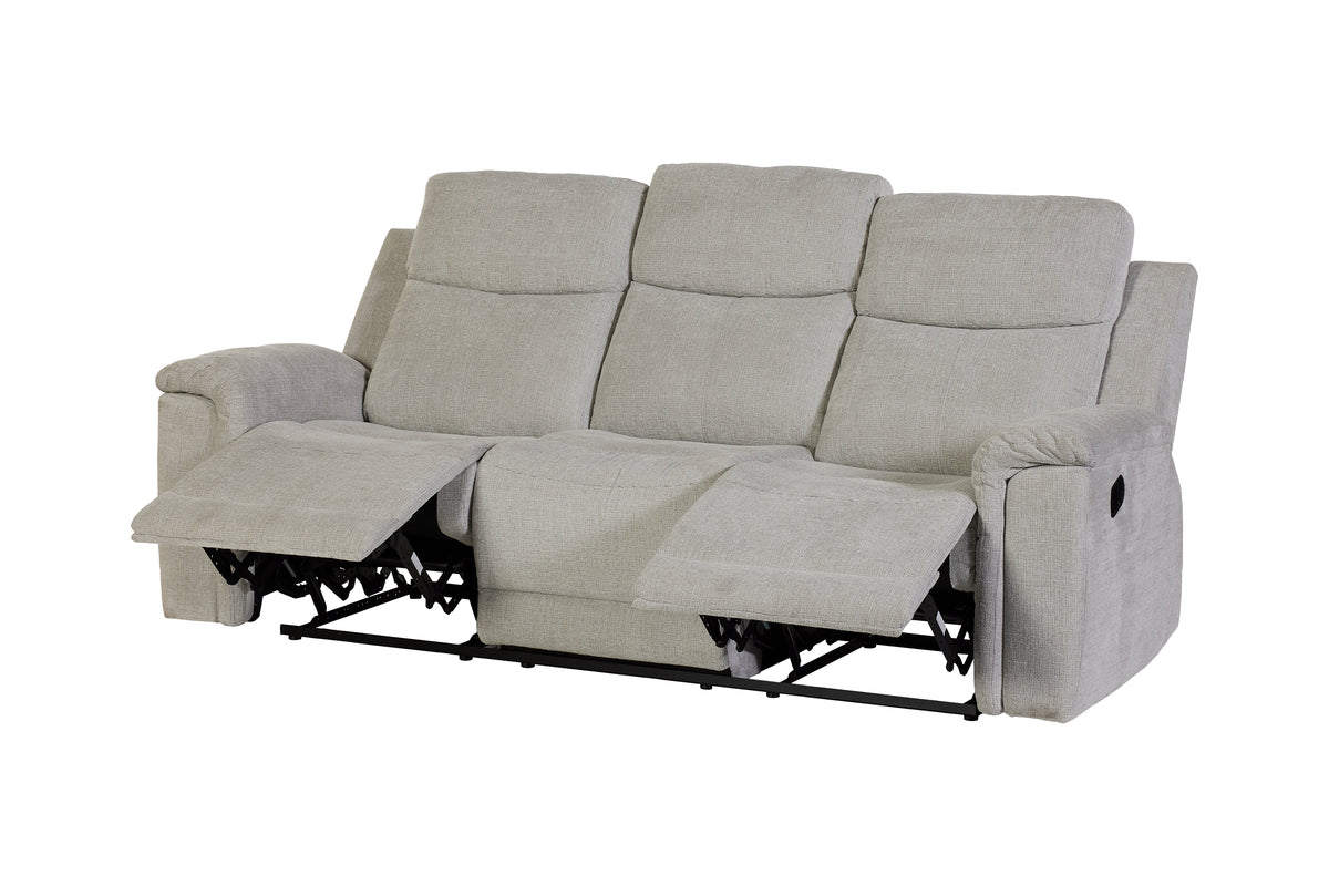 GBO -  3-zit Relax Omaha - Lichtgrijs - 220x105x100 cm