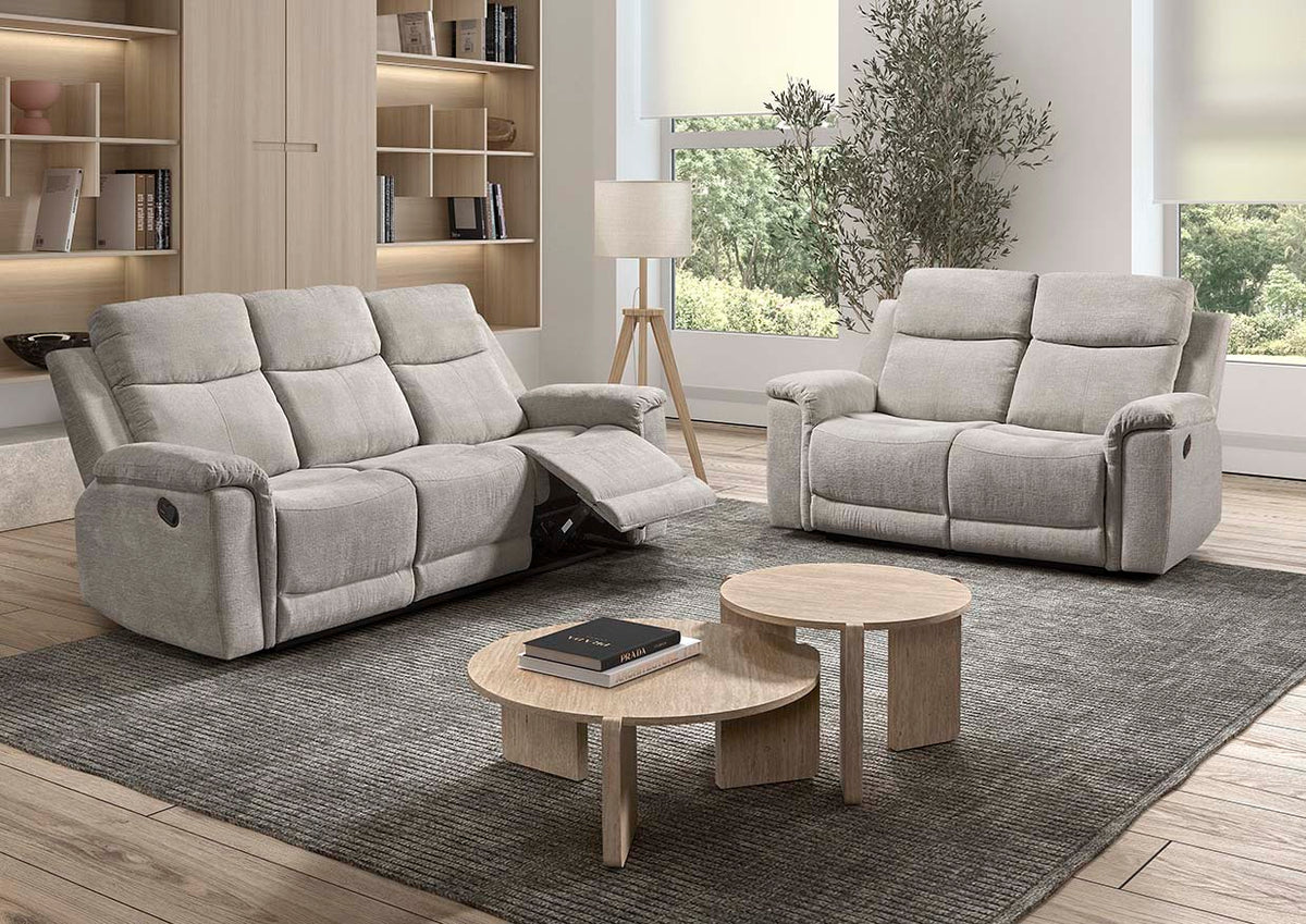 GBO -  2-zit Relax Omaha - Lichtgrijs - 160x105x100 cm