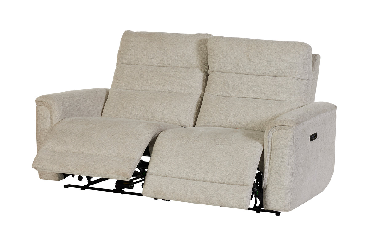 GBO - 2-zit vaste Omessa - Stof Beige - 196x107x99 cm
