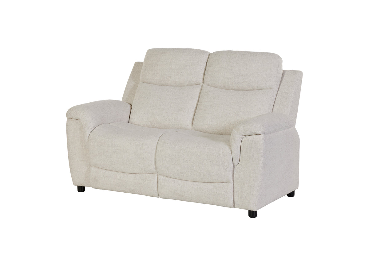 GBO - Canapé 2 places fixe Orlanda - Tissu Beige - 160x105x100 cm