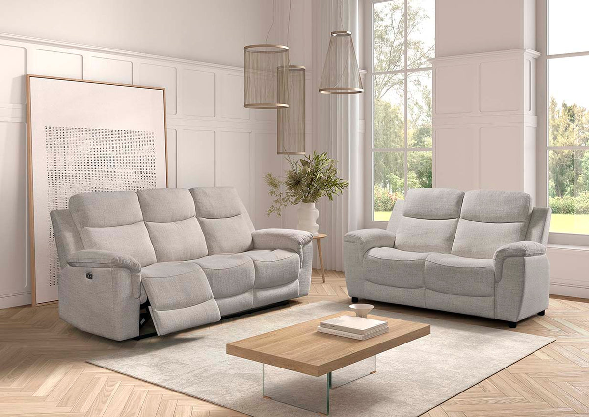 Canapé 3+2 relax Orlanda - Tissu beige