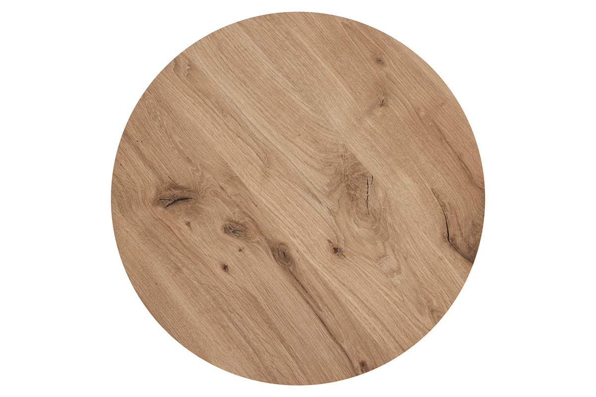 GBO - Bijzettafel SL2303 - Rond - Canyon oak  - 76 /56 x H 50 /43 cm