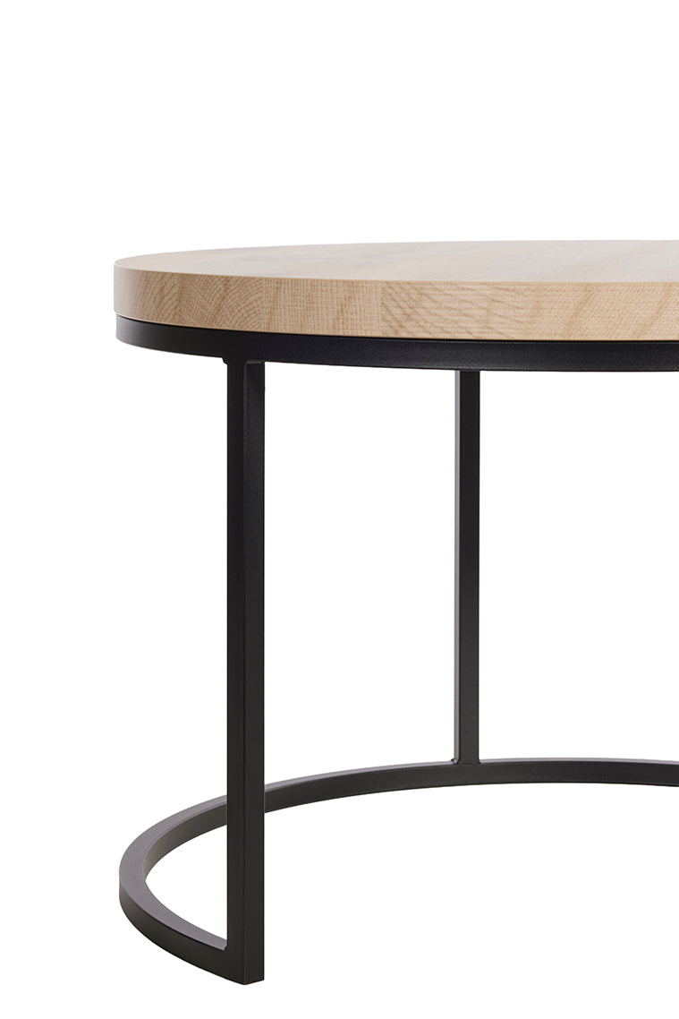 GBO - Bijzettafel SL2303 - Rond - Canyon oak  - 76 /56 x H 50 /43 cm