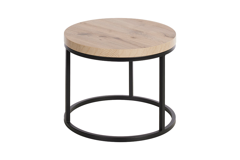 GBO - Bijzettafel SL2303 - Rond - Canyon oak  - 76 /56 x H 50 /43 cm